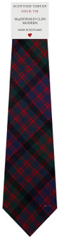 Mens All Wool Tie Woven Scotland - MacDonald Clan Modern Tartan