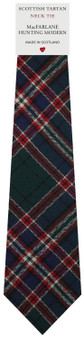 Mens All Wool Tie Woven Scotland - MacFarlane Hunting Modern Tartan