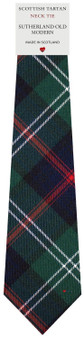 Mens All Wool Tie Woven Scotland - Sutherland Old Modern Tartan