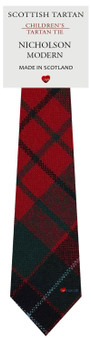 Boys Pure Wool Tie Woven Scotland - Nicholson Modern Tartan