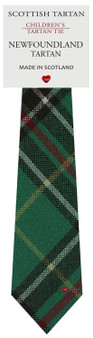 Boys Pure Wool Tie Woven Scotland - Newfoundland Canadian Tartan