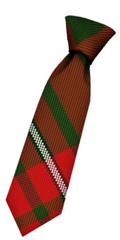 Boys Pure Wool Tie Woven Scotland - Princess Margaret Rose Modern Tartan