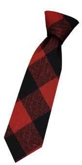 Boys Pure Wool Tie Woven Scotland - Rob Roy MacGregor Ancient Tartan