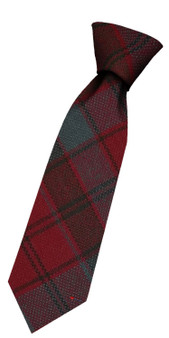 Boys Pure Wool Tie Woven Scotland - Robertson Weathered Tartan