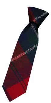 Boys Pure Wool Tie Woven Scotland - Ruthven Modern Tartan