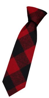 Boys Pure Wool Tie Woven Scotland - Rob Roy MacGregor Modern Tartan