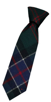 Boys Pure Wool Tie Woven Scotland - Sinclair Hunting Modern Tartan