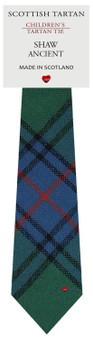 Boys Pure Wool Tie Woven Scotland - Shaw Ancient Tartan