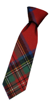 Boys Pure Wool Tie Woven Scotland - Stewart Royal Ancient Tartan