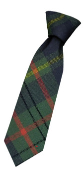 Boys Pure Wool Tie Woven Scotland - Taylor Weathered Tartan