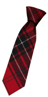 Boys Pure Wool Tie Woven Scotland - Wemyss Modern Tartan