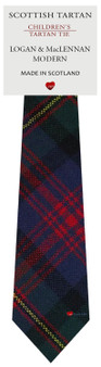 Boys Pure Wool Tie Woven Scotland - Logan and MacLennan Modern Tartan