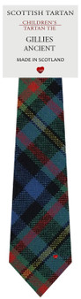 Boys Pure Wool Tie Woven Scotland - Gillies Ancient Tartan