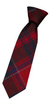 Boys Pure Wool Tie Woven Scotland - Drummond Modern Tartan