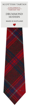 Boys Pure Wool Tie Woven Scotland - Drummond Modern Tartan