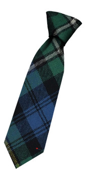 Boys Pure Wool Tie Woven Scotland - Campbell of Argyll Ancient Tartan
