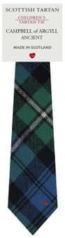 Boys Pure Wool Tie Woven Scotland - Campbell of Argyll Ancient Tartan
