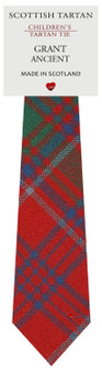 Boys Pure Wool Tie Woven Scotland - Grant Ancient Tartan
