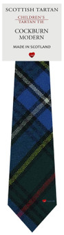 Boys Pure Wool Tie Woven Scotland - Cockburn Modern Tartan