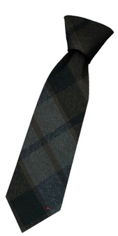 Boys Pure Wool Tie Woven Scotland - MacKay Weathered Tartan
