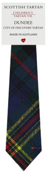 Boys Pure Wool Tie Woven Scotland - Dundee City of Discovery Tartan