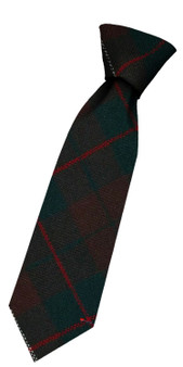 Boys Pure Wool Tie Woven Scotland - MacKinnon Hunting Modern Tartan