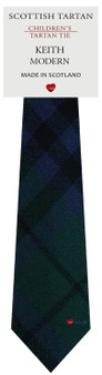 Boys Pure Wool Tie Woven Scotland - Keith Modern Tartan