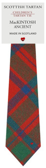 Boys Pure Wool Tie Woven Scotland - MacIntosh Ancient Tartan