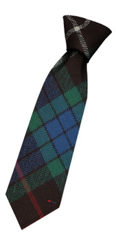 Boys Pure Wool Tie Woven Scotland - Fraser Hunting Ancient Tartan