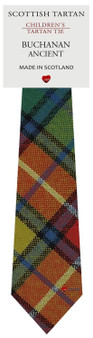 Boys Pure Wool Tie Woven Scotland - Buchanan Ancient Tartan