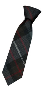 Boys Pure Wool Tie Woven Scotland - Ferguson Weathered Tartan