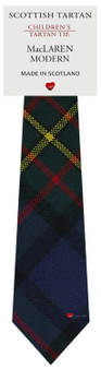 Boys Pure Wool Tie Woven Scotland - MacLaren Modern Tartan