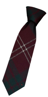 Boys Pure Wool Tie Woven Scotland - Crawford Modern Tartan