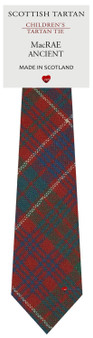 Boys Pure Wool Tie Woven Scotland - MacRae Ancient Tartan