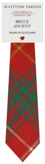 Boys Pure Wool Tie Woven Scotland - Bruce Ancient Tartan