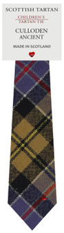 Boys Pure Wool Tie Woven Scotland - Culloden Ancient Tartan