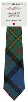 Boys Pure Wool Tie Woven Scotland - MacLaren Ancient Tartan
