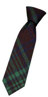 Boys Pure Wool Tie Woven Scotland - MacGillivray Hunting Ancient Tartan