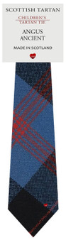 Boys Pure Wool Tie Woven Scotland - Angus Ancient Tartan