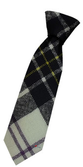 Boys Pure Wool Tie Woven Scotland - MacPherson Dress Ancient Tartan