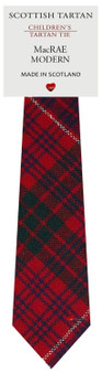 Boys Pure Wool Tie Woven Scotland - MacRae Modern Tartan