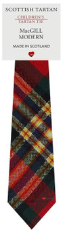 Boys Pure Wool Tie Woven Scotland - MacGill Modern Tartan