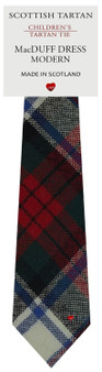 Boys Pure Wool Tie Woven Scotland - MacDuff Dress Modern Tartan