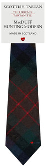 Boys Pure Wool Tie Woven Scotland - MacDuff Hunting Modern Tartan