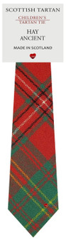 Boys Pure Wool Tie Woven Scotland - Hay Ancient Tartan