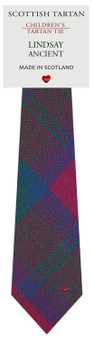 Boys Pure Wool Tie Woven Scotland - Lindsay Ancient Tartan