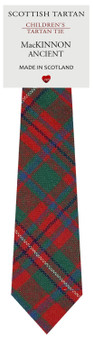 Boys Pure Wool Tie Woven Scotland - MacKinnon Ancient Tartan