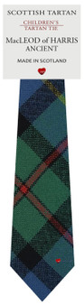 Boys Pure Wool Tie Woven Scotland - MacLeod of Harris Ancient Tartan