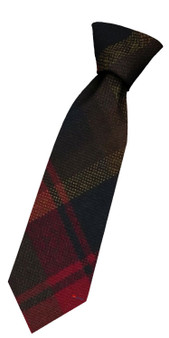 Boys Pure Wool Tie Woven Scotland - Maple Leaf Canadian Tartan