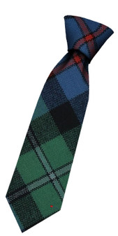 Boys Pure Wool Tie Woven Scotland - Campbell of Cawdor Ancient Tartan